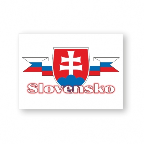 Nálepka Slovensko - 5x7cm-10ks