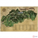 Stieracia mapa Slovenska RETRO XL