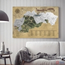 Stieracia mapa Slovenska DELUXE - XL