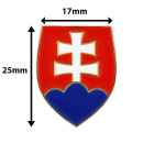 Kovový samolepiaci odznak Slovensko 25mm