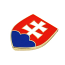 Kovový samolepiaci odznak Slovensko 25mm