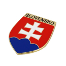 Kovový samolepiaci odznak Slovensko 40mm