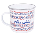 Smaltovaný hrnček Slovenský motív 300ml