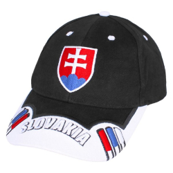 Šiltovka Slovakia 3D čierna