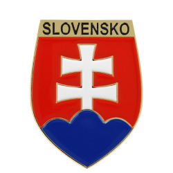 Kovový samolepiaci odznak Slovensko 40mm