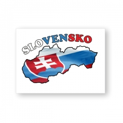 Nálepka Slovensko - 5x7cm-10ks