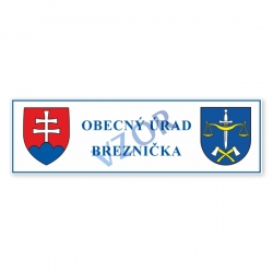 Tabuľa Al-PVC - OBECNÝ ÚRAD (OBEC)