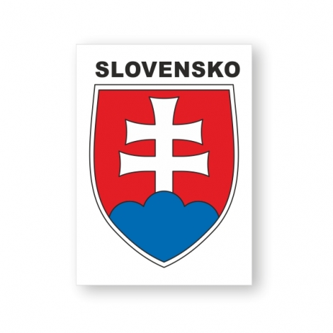 Nálepka Slovensko - 5x7cm-10ks