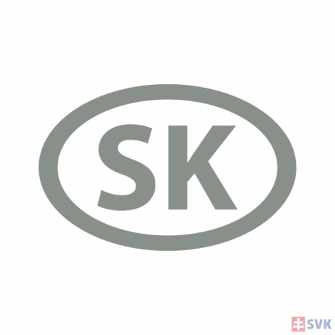 Nálepka - oval SK