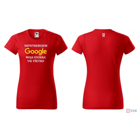 Tričko GOOGLE - dámske