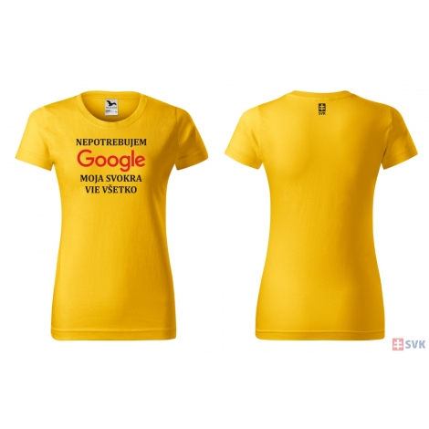 Tričko GOOGLE - dámske