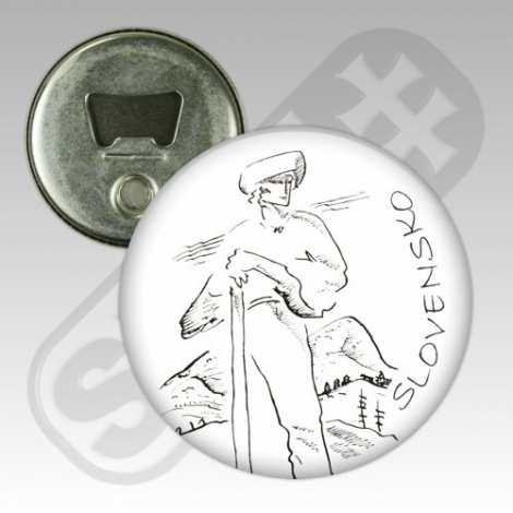 Button 5,8 cm - otvárač