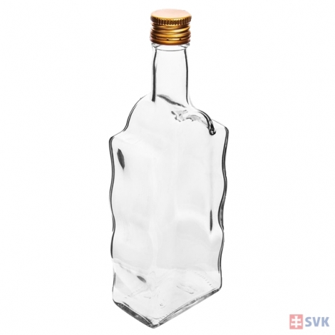Fľaša sklo hranatá - 0,5 l