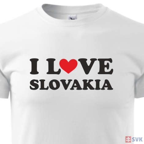 Tričko I LOVE SLOVAKIA