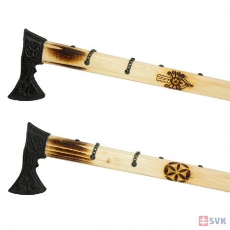 Valaška kovová, prírodná - 95cm